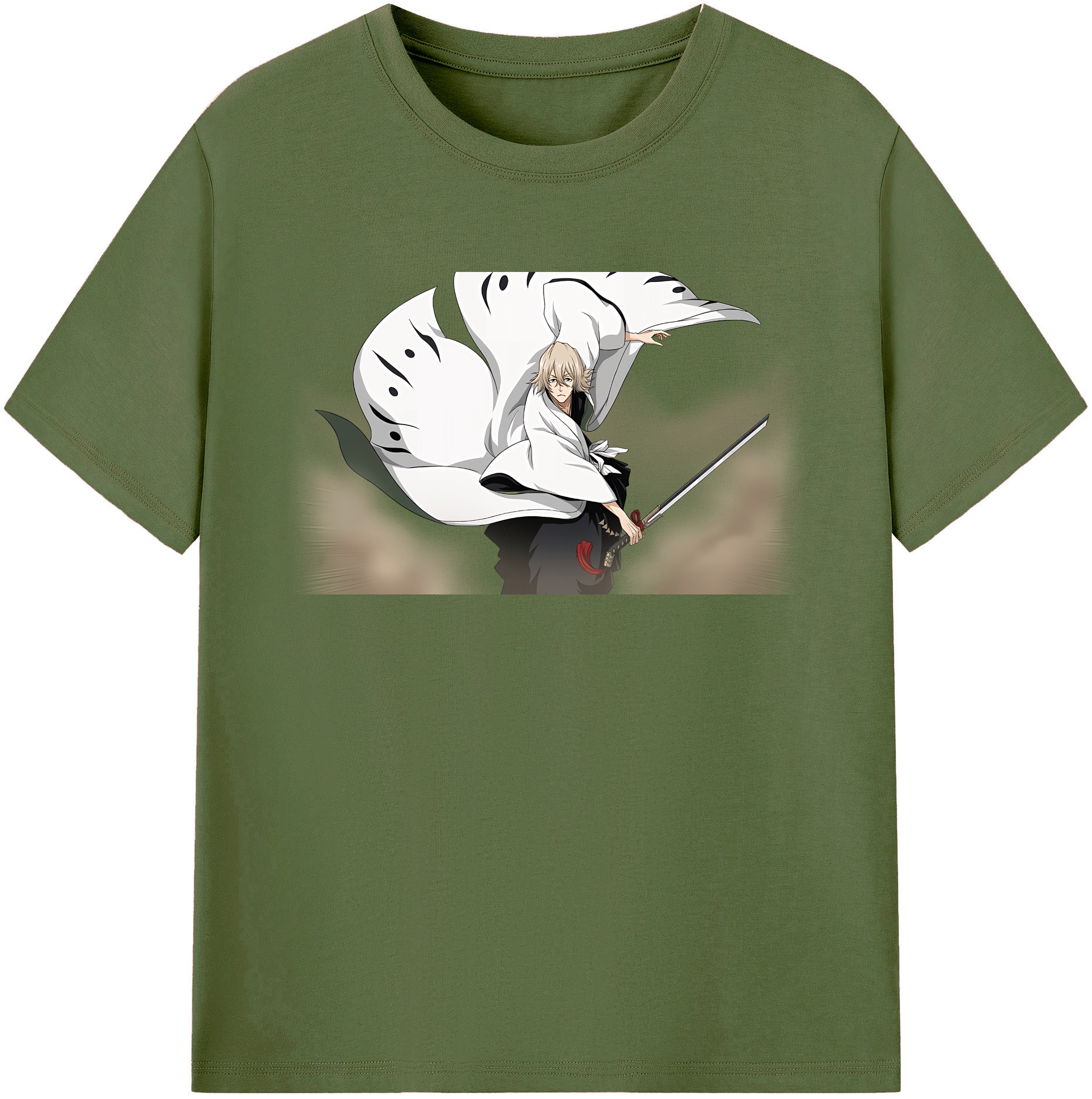（画像用） "ブリーチ 浦原 喜助（うらはら きすけ） BLEACH Urahara Kisuke " 綿100％半袖Tシャツ（フロントプリント）
